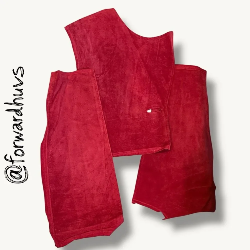 Scrap Suede Sewing Pieces & Leather Crafting Material  - 1.6 lbs